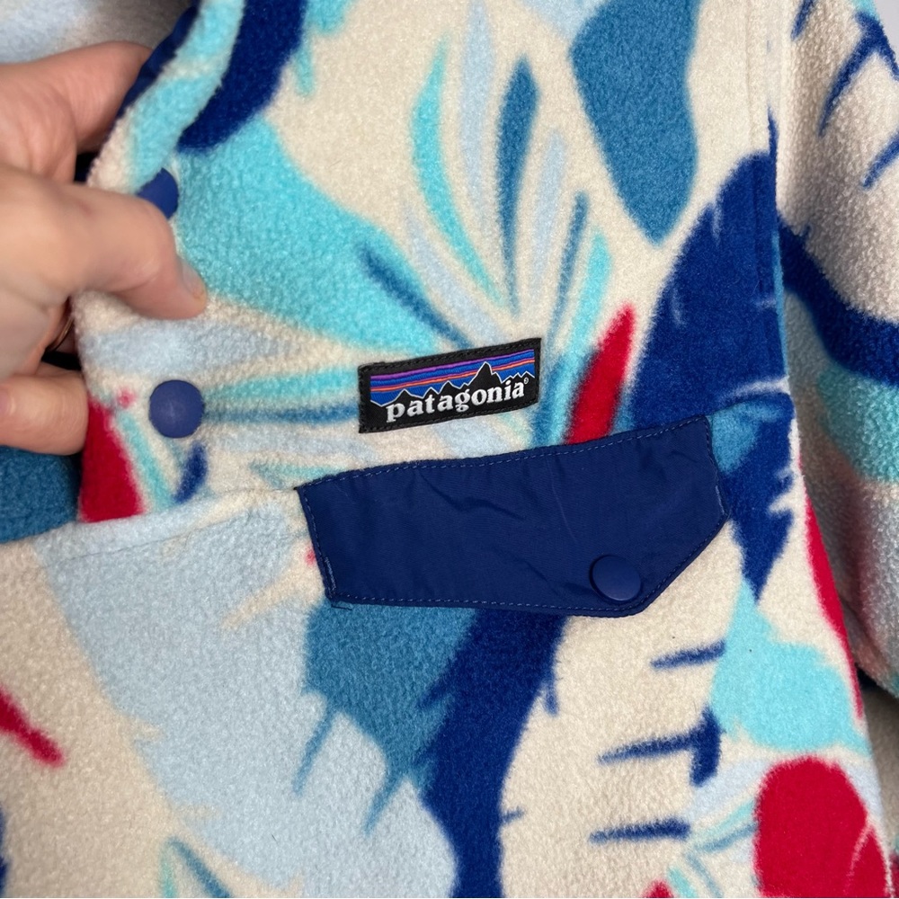 Patagonia Synchilla‎ Fleece Feather Dance Channel Blue Vintage - Picture 3 of 8